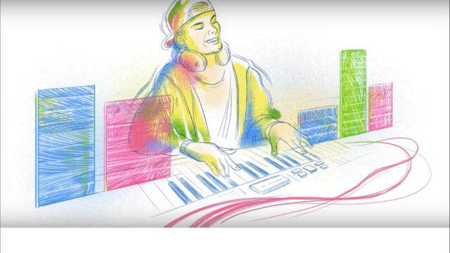 Google почете Тим Берглинг или Avicii с Doodle l Google!!! Tim Bergling - Tim Bergling's 32nd Birthday