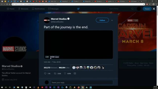 ETIKA REACTS TO AVENGERS: END GAME TRAILER