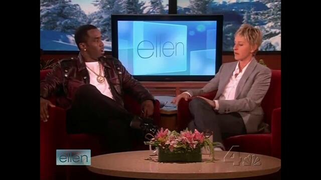 Sean "Diddy" Combs Confronted by Ellen About Chris Brown / Rihanna (March 10, 2009)