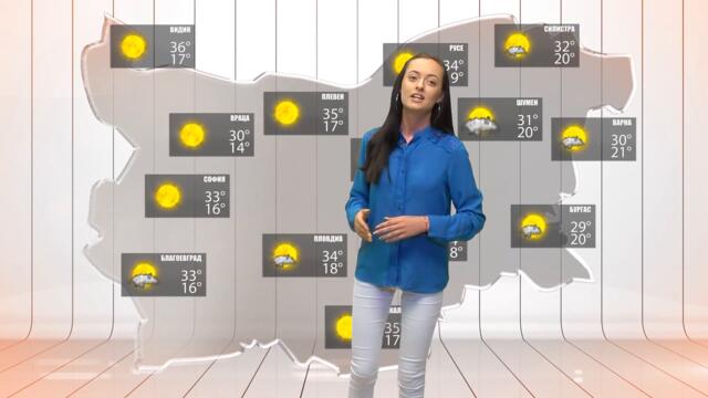 Прогноза за времето на 13 юли