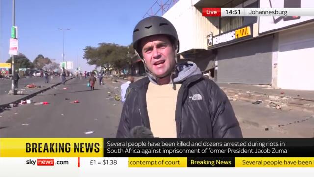 Riots in South Africa over jailing of ex-president Jacob Zuma