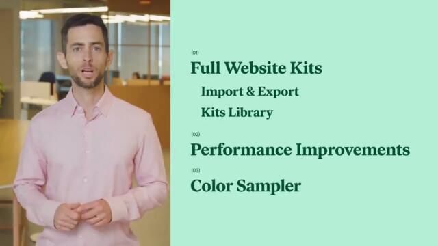 Elementor Full Websites Kits, Performance Improvements, New Color Sampler and More! Discount in link