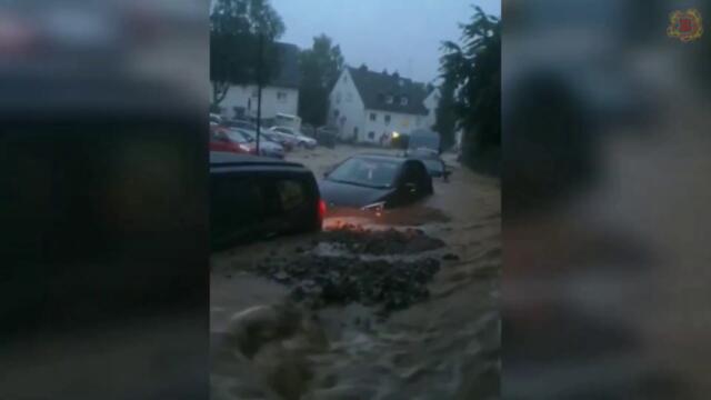 Germany flooding | thunderstorm caused widespread flooding in Germany