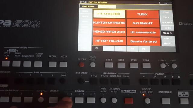 KORG PA600 SET TALAVA