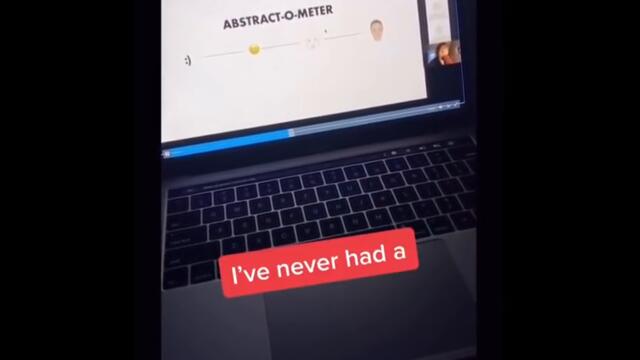 Girl thought she was muted during zoom class...