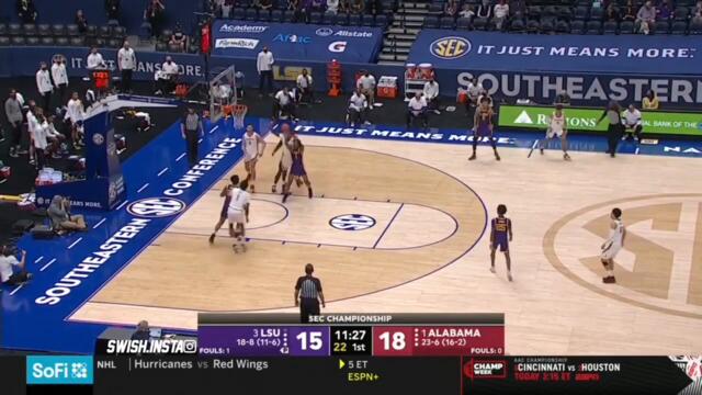 Trendon Watford 30 Points In SEC Title Game | Full Highlights vs BAMA 3.14.21 #MarchMadness