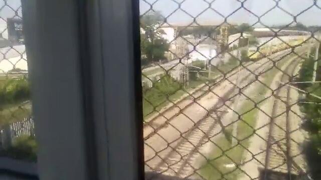 БВ БДЖ 2602 Варна - София и жп ремонтен влак в град Каспичан в сряда 28 юли 2021 година