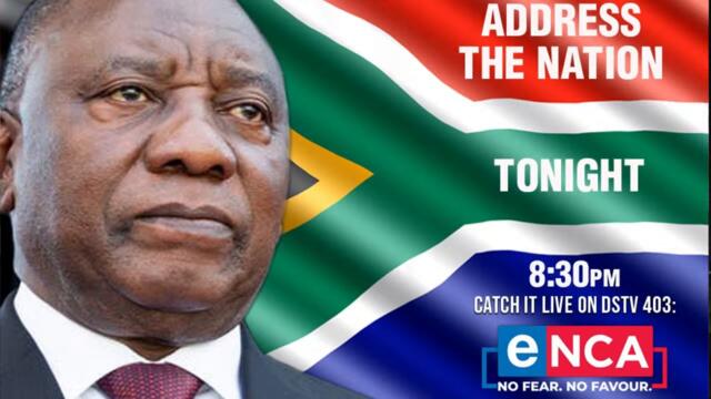 President Cyril Ramaphosa addresses the nation on lockdown regulations