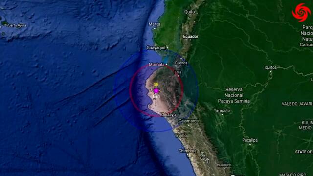 The EARTH is Groaning! M6.1 earthquake hits Sullana, Peru - Ecuador border.