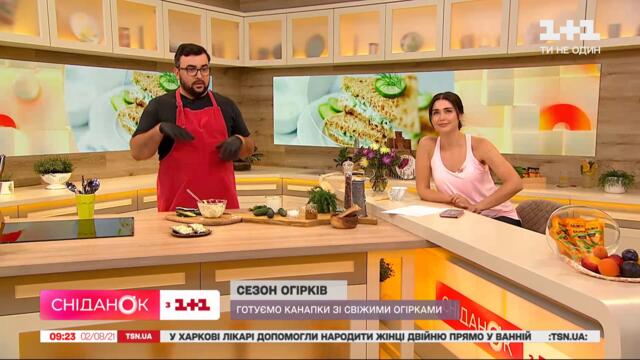 Канапки зі свіжими огірками – Рецепти Руслана Сенічкіна