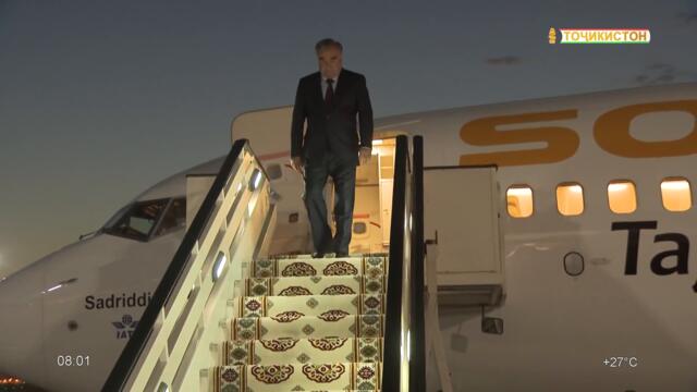 Президент Республики Таджикистан прибыл с государственным визитом в столицу Туркменистана г. Ашхабад