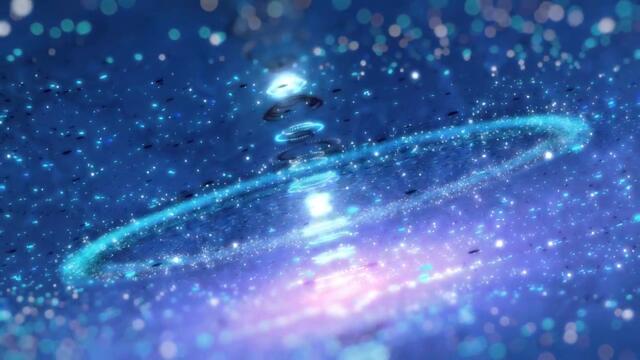 4K Glowing Galaxy Blue Stars