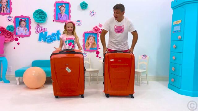 Nastya and Dad take a family trip to Hawaii