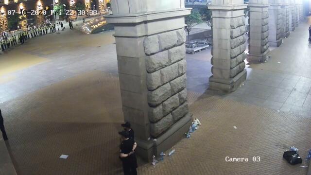 Кадри от камерите пред Министерски съвет, 10 юли 2020 г. (1)