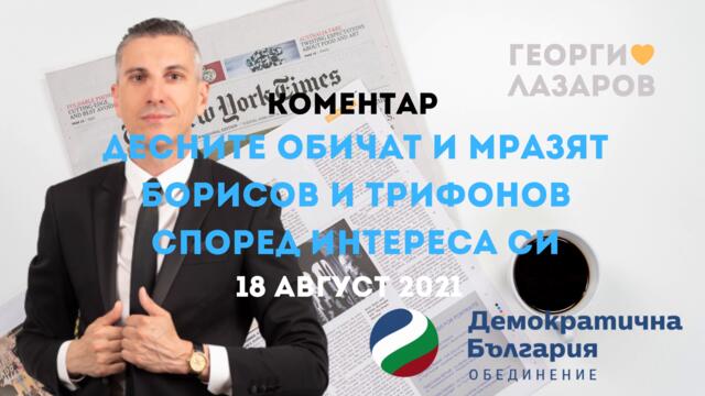 Десните (ДБ) обичат и мразят Бойко Борисов и Слави Трифонов според интереса си! Нищо ново!
