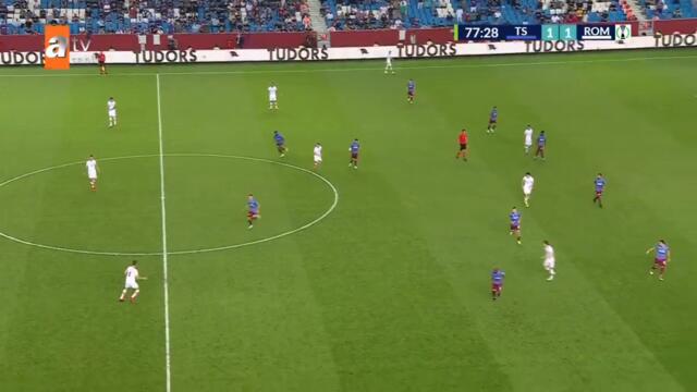 Trabzonspor 1 - 2 Roma | Çalışılmış yan top organizasyonu!
