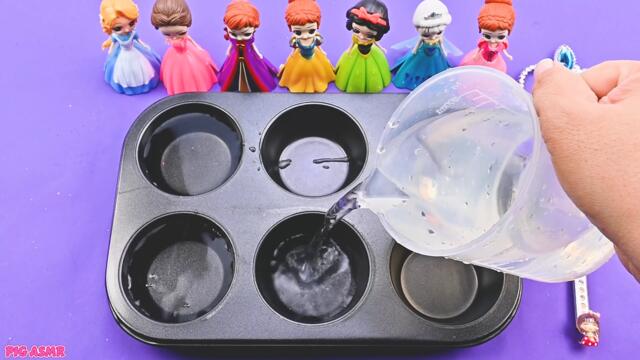 Satisfying Video l How to Make Playdoh Lollipop Mickey Mouse & Rainbow Glitter Cutting ASMR