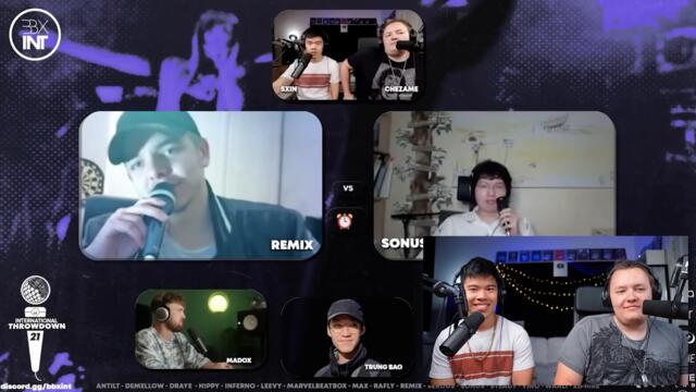 CHEZAME & SXIN React | REMIX 🇿🇦 vs SONUS 🇰🇷 | TOP 8 | International Throwdown '21 🌐
