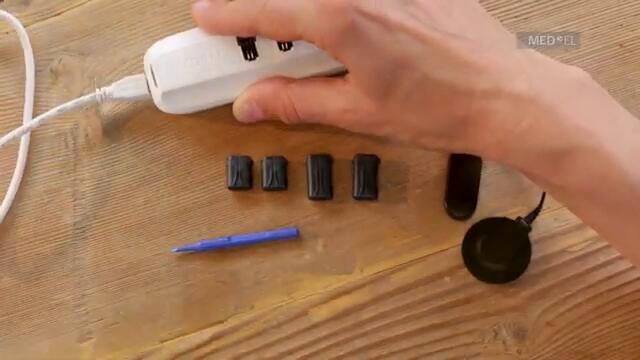 (8) MED-EL charging 4 hours rechargeable cochlear implant batteries