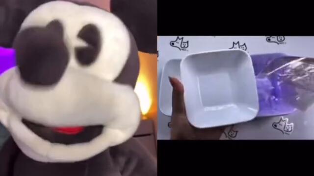 Mickey Mouse reacts to SATISFACTION #shorts