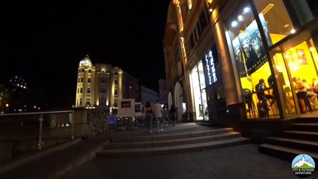 Plovdiv Main Street Night Walk 2021 Summer in Bulgaria - Пловдив Главната, България, Bulgarien