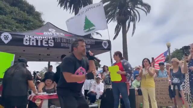 These Anti-Vax rallies seem to be turning into something much more insane. Public Freakout