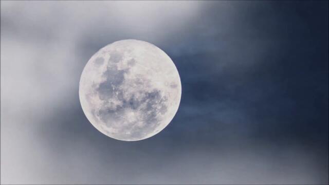 #Футаж полнолуние сквозь туман ◄4K•HD► #Footage full moon through the fog