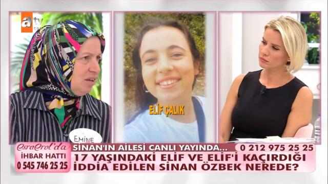 Elif'i kaçırdığı iddia edilen Sinan'ın ailesi canlı yayında!  -  @Esra Erol'da  8 Eylül 2021