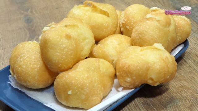 Не бях яла толкова вкусни бухти. Надуват се като балон и изчезват за секунди.