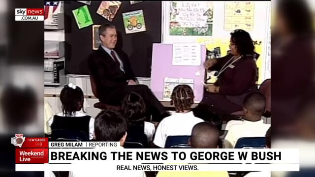Moment former US President George W. Bush found out about 9/11 attacks revisited