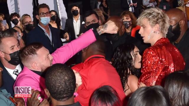 Machine Gun Kelly Scuffles With Conor McGregor on VMA Red Carpet
