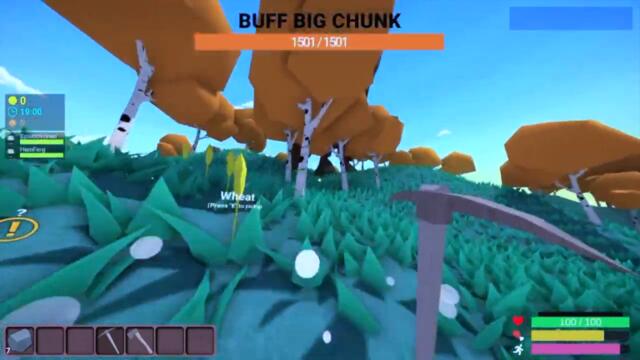 Big Buff Chunk one shots Muck noobs