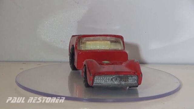 Matchbox renowacja Road Dragster nr 19 Superfast. Zabawka model odlewany.