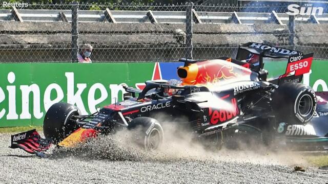Hamilton and Verstappen blame each other for massive F1 crash at Monza in the Italian Grand Prix