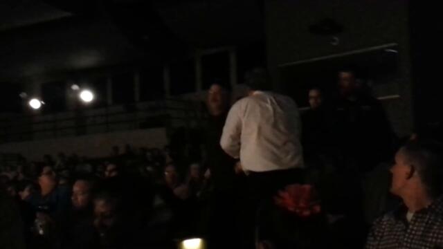 Man gets removed from a kindergarten concert