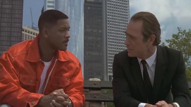 Men in Black - Bench scene