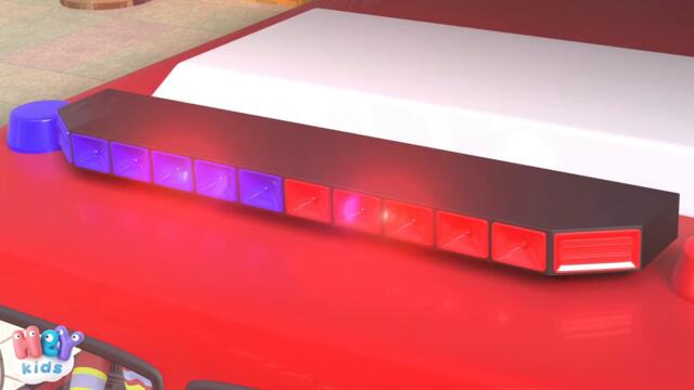 Пожарна Кола песен 🚒 Анимационно филмче за деца | HeyKids - Детски Песни