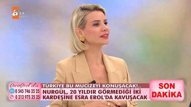 Nurgül kız kardeşine kavuştu! - @Esra Erol'da   24 Eylül 2021