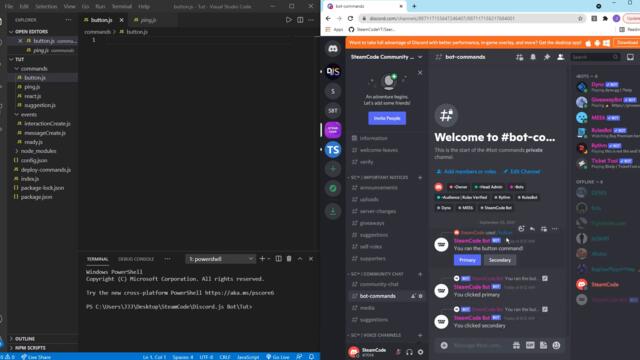 Making a Discord Bot with Discord.js (Part 9: Buttons)