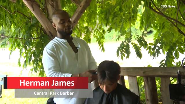 Barber Doesn’t Charge for Outdoor Haircuts