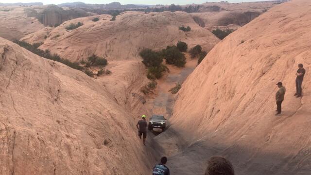 See what happens when a stock electric truck takes on the infamous Hells Gate Moab Utah