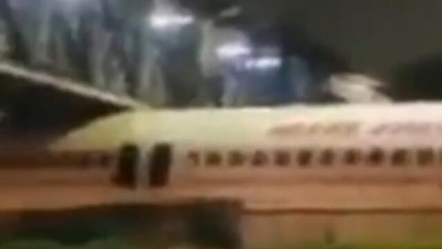 Plane gets STUCK under bridge after huge pilot FAIL