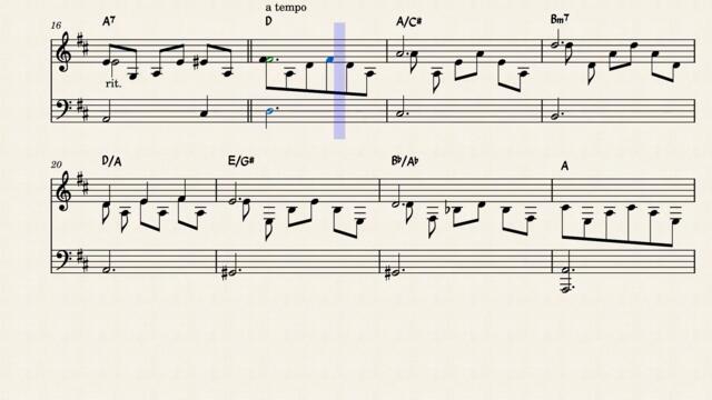Oscar Peterson - Love Ballade (with sheet music)