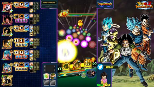 Short Showcase: 55% INT LR 17 & Team U7 [Full Lv10 Links, All Active] |DBZ Dokkan Battle