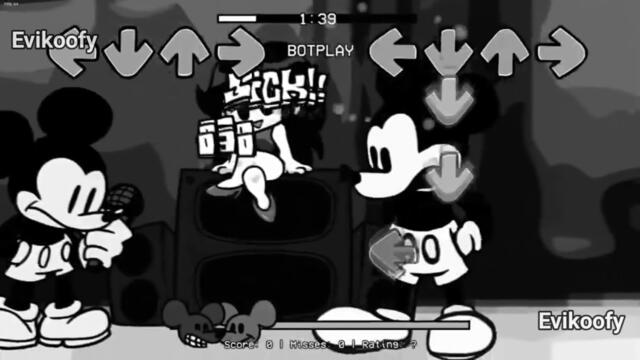 Mickey Vs Mickey but Mickey doesn't get his turn (Suicide Mouse But their are 2 Mickey)