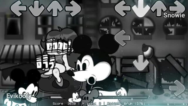 Mickey Vs Mickey but Remastered Mickey gets HD (Suicide Mouse But their are 2 Mickey)