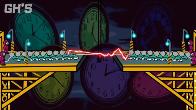 SQUID GAME but ALL 456 PEOPLE SURVIVE - SQUID GAME ANIMATION