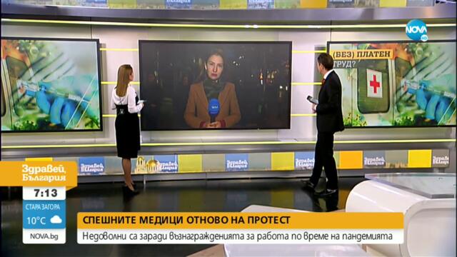 Лекари и медицински сестри излизат на протест - Здравей, България (20.10.2021)