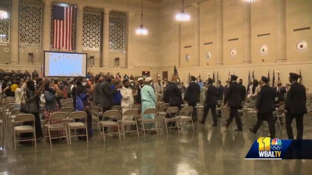Baltimore police welcomes 35 new members of force