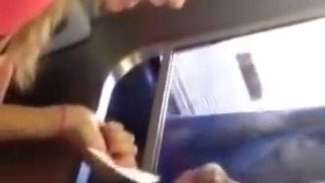 Lady thinks she's disrespected because she's attractive. The train laughs at her.